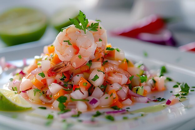 Creada con precisión, una fotografía ultra-realista muestra la belleza tentadora de Ceviche de