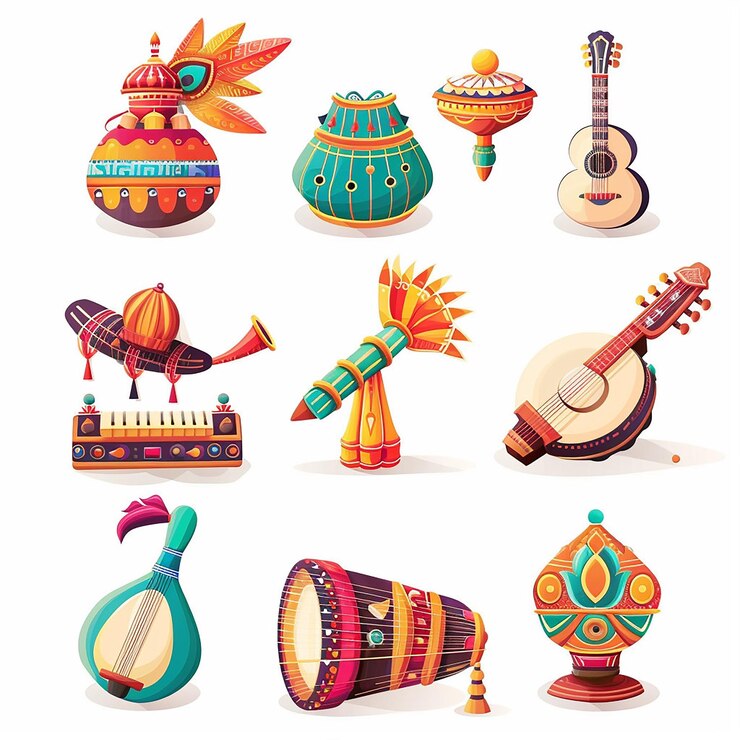 Foto creado utilizando diseños simbólicos motivos culturales colores brillantes gráficos digitales calidad hd