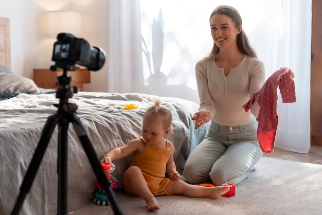 Foto creadores de contenido para los padres