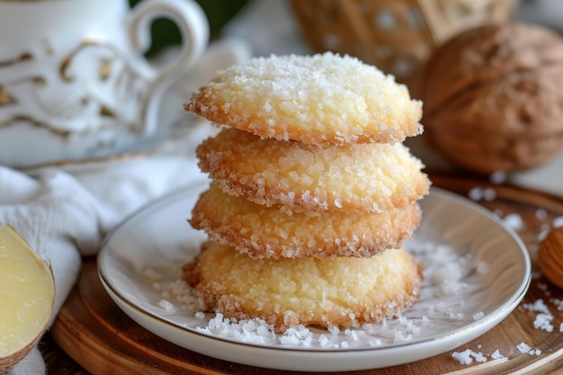 Creamy Alfajores Kokosnuss-Kekse generieren ai