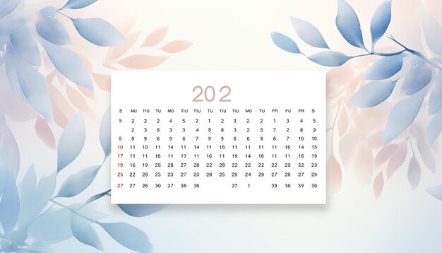 Foto crear un calendario visualmente impresionante para el 2024