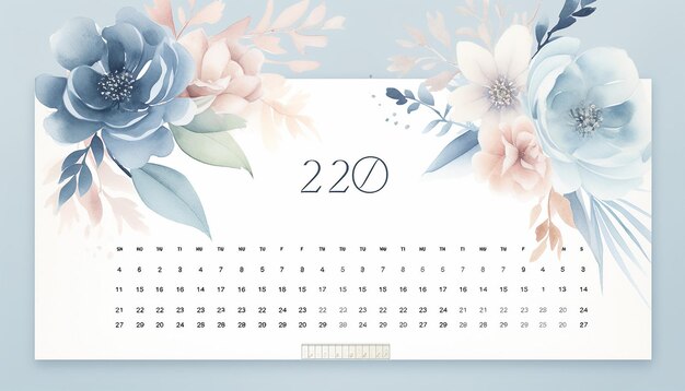 Foto crear un calendario visualmente impresionante para el 2024