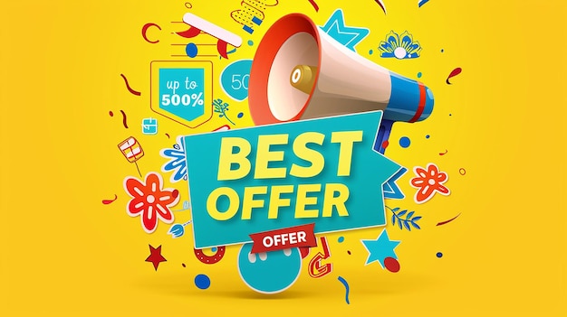crear el eslogan hasta 50 mejores ofertas en el estilo de diseño de una venta