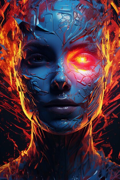 Crear una imagen generativa abstracta impulsada por la IA
