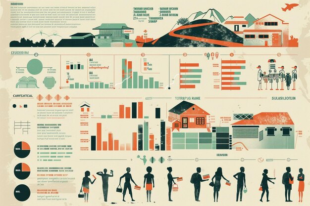 Foto crear una infografía sobre la desigualdad económica y la po generativa ai