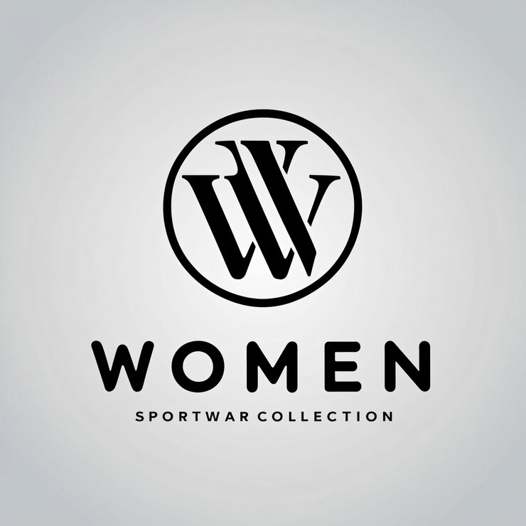 Foto crear un logotipo para mi ropa deportiva para mujeres con fondo blanco