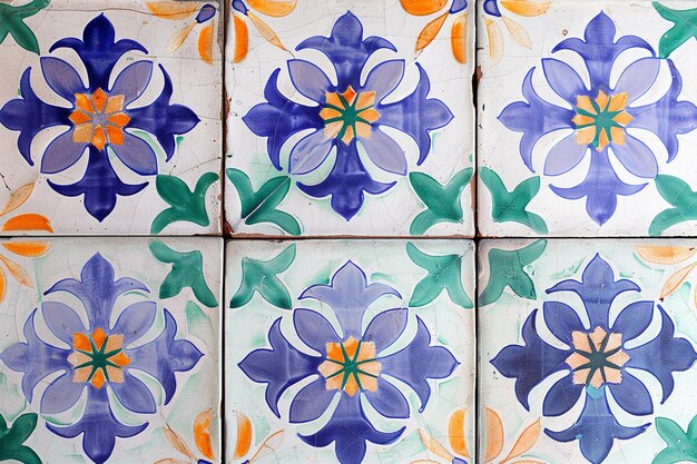 Foto crear un patrón de azulejos animado inspirado en el ai generativo marroquí