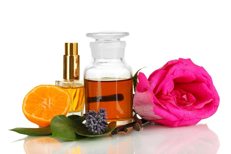 Foto crear perfume aislado en blanco
