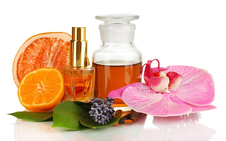 Foto crear perfume aislado en blanco