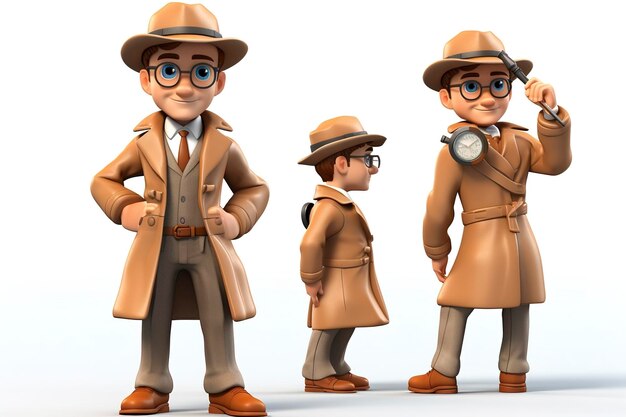 Foto crear personajes d en traje de detective