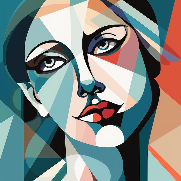 Crear un retrato artístico al estilo Picasso de Courtney