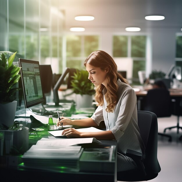 create_a_similar_shot_of_woman_working_in_a_green