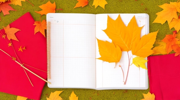 Creative Harvest PartOpened Notizbuch mit Springs Orange Pumpkin Notes