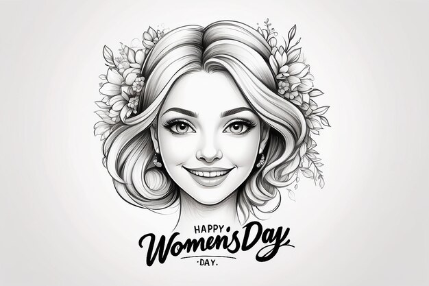 Foto creativo elegante feliz día de la mujer texto 8 de marzo decorativo colorido en fondo de luz suave