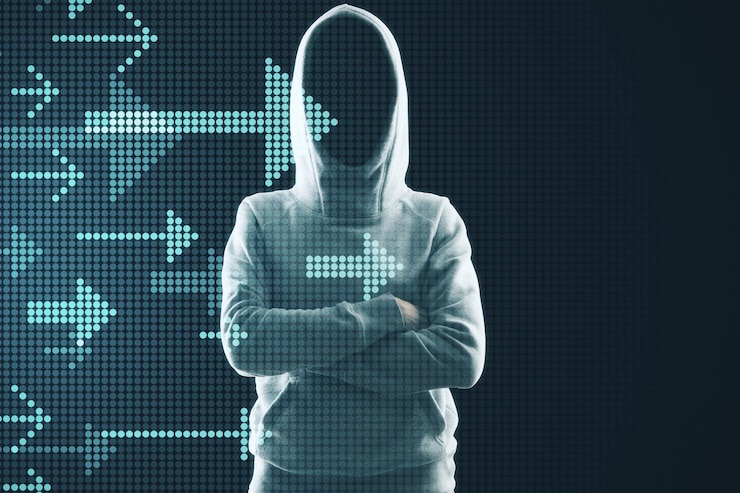 Foto crecimiento y concepto de hacking