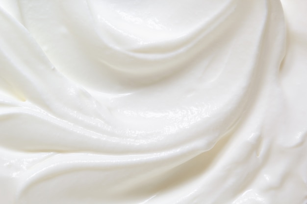 Crema agria, textura de productos lácteos