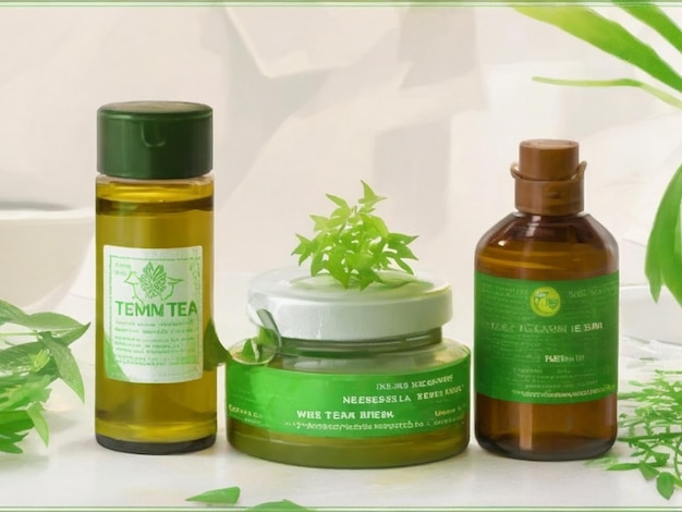 con crema de belleza