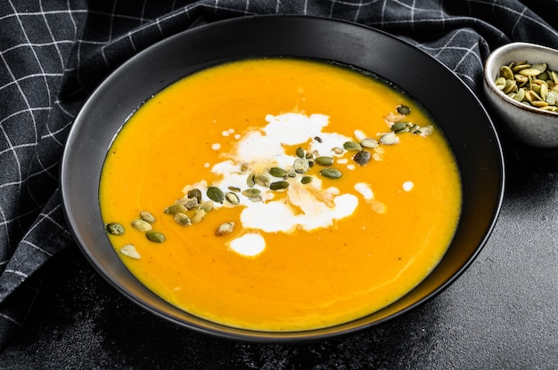 Crema de calabaza con pipas de calabaza