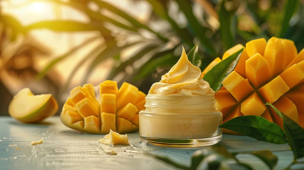 Crema para el cuerpo con mantequilla de mango exótica