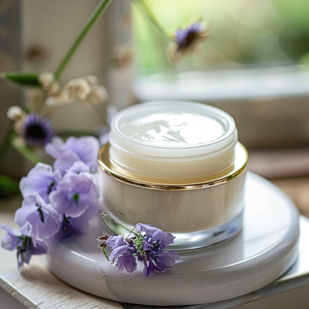 Crema facial hidratante productos de cuidado de la piel y del cuerpo spa y cosméticos de belleza orgánicos para la rutina de cuidado natural de la piel