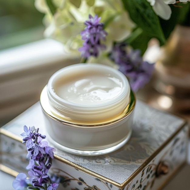 Crema facial hidratante productos de cuidado de la piel y del cuerpo spa y cosméticos de belleza orgánicos para la rutina de cuidado natural de la piel