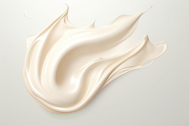 Foto crema salpicada para el producto cosmético de belleza