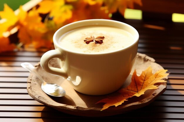 Crema de sopa para la comida de otoño