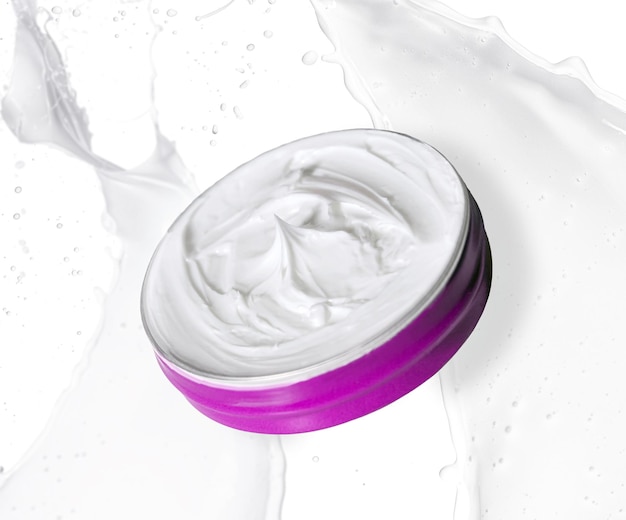 Creme branco genérico para cosméticos Foto adaptável a qualquer produto a anunciar