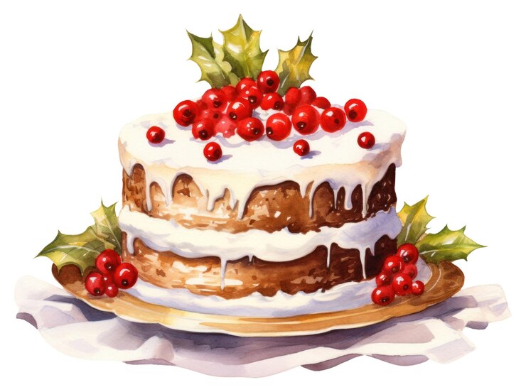 Foto creme de gelo de sobremesa de bolo de natal da png