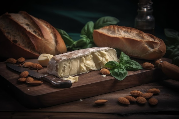 Cremoso de queso brie Generar Ai