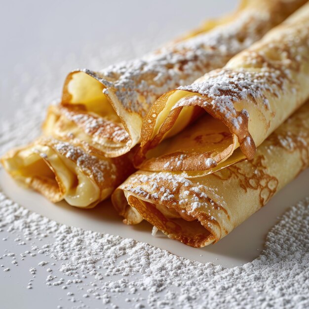 Foto crepe de frango em fundo branco isolado em branco