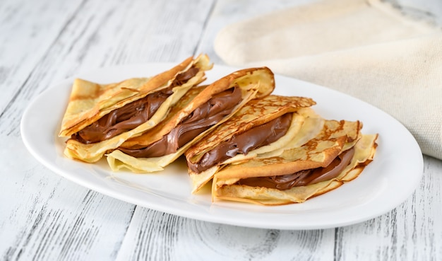 Crepes mit Schokoladencreme