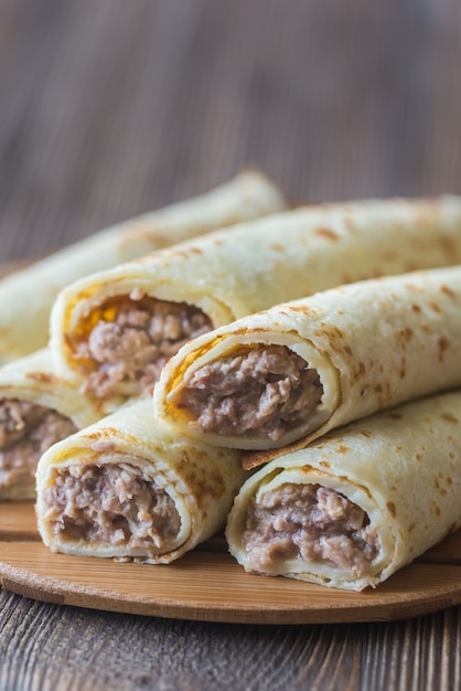 Crepes mit Thunfisch