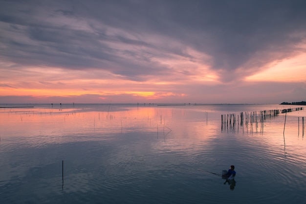 crepúsculo del mar