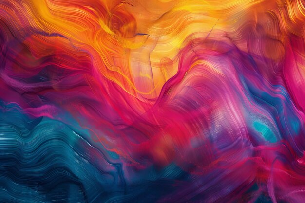 Crescendo cromático Ondas abstractas en movimiento