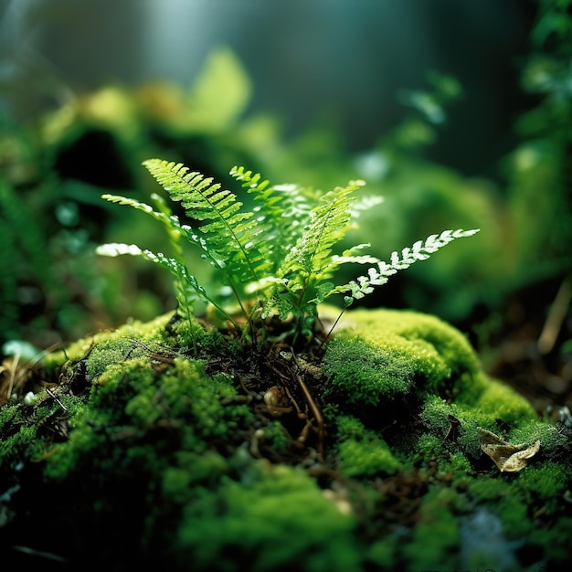 crescimento de pequenas plantas