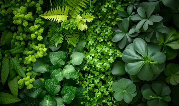 Crescimento fresco na beleza natural das plantas verdes