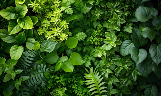 Crescimento fresco na beleza natural das plantas verdes