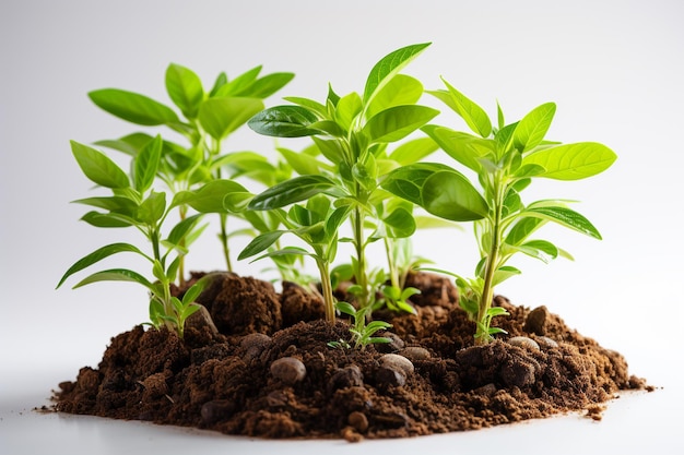 crescimento jovem conceito folha verde natureza planta árvore vida crescendo pequena agricultura sujeira