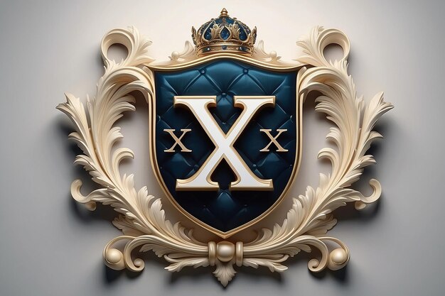 Crest de luxo com X