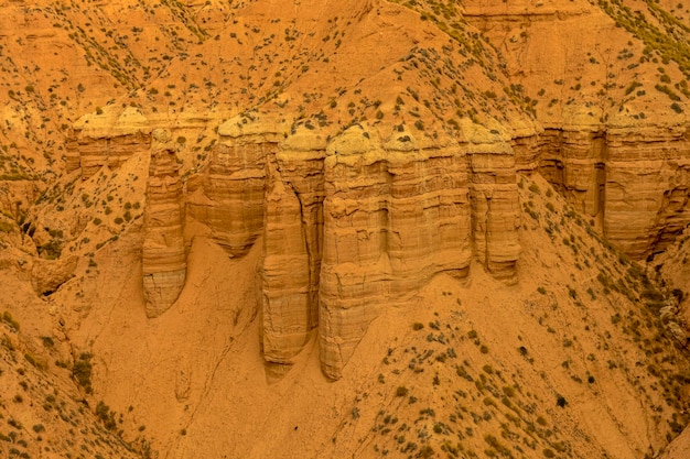 Crestas y acantilados de los badlands de gorafe granada