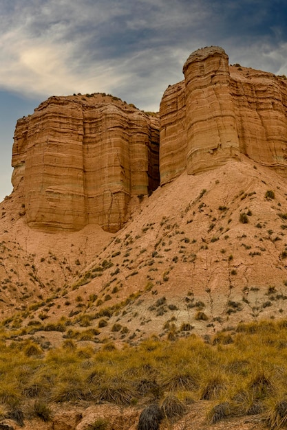 Crestas y acantilados de los badlands de gorafe granada