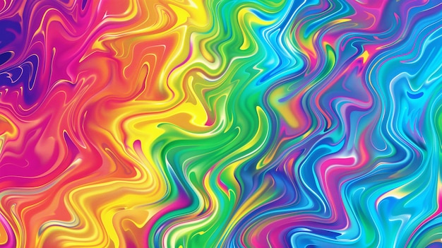 Las crestas del arco iris psicodélico un tapiz topológico sin costuras