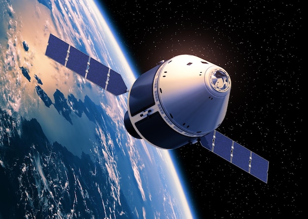 Crew Exploration Vehicle im Orbit der Erde