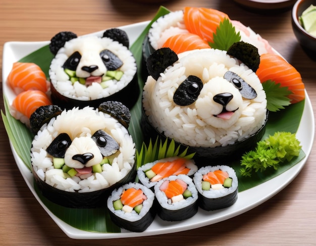 Foto criações de sushi adoráveis