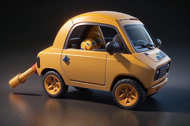 Crianças carro de brinquedo crianças como presente carro modelo papel de parede fundo ilustração hd carro de controle remoto