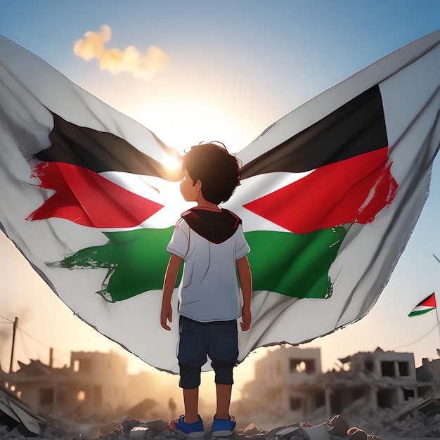 Crianças de Gaza Palestina esta é a paz 2023