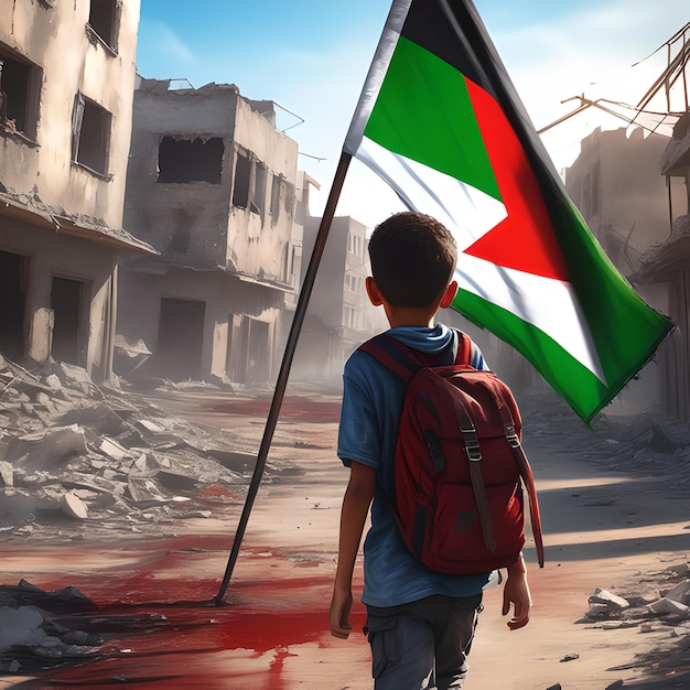 Crianças de Gaza Palestina esta é a paz 2023