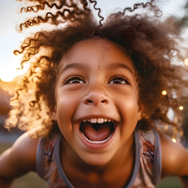 crianças felizes sorriem