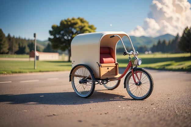 Crianças triciclo brinquedo bicicleta papel de parede fundo infância tempo feliz fotografia obras